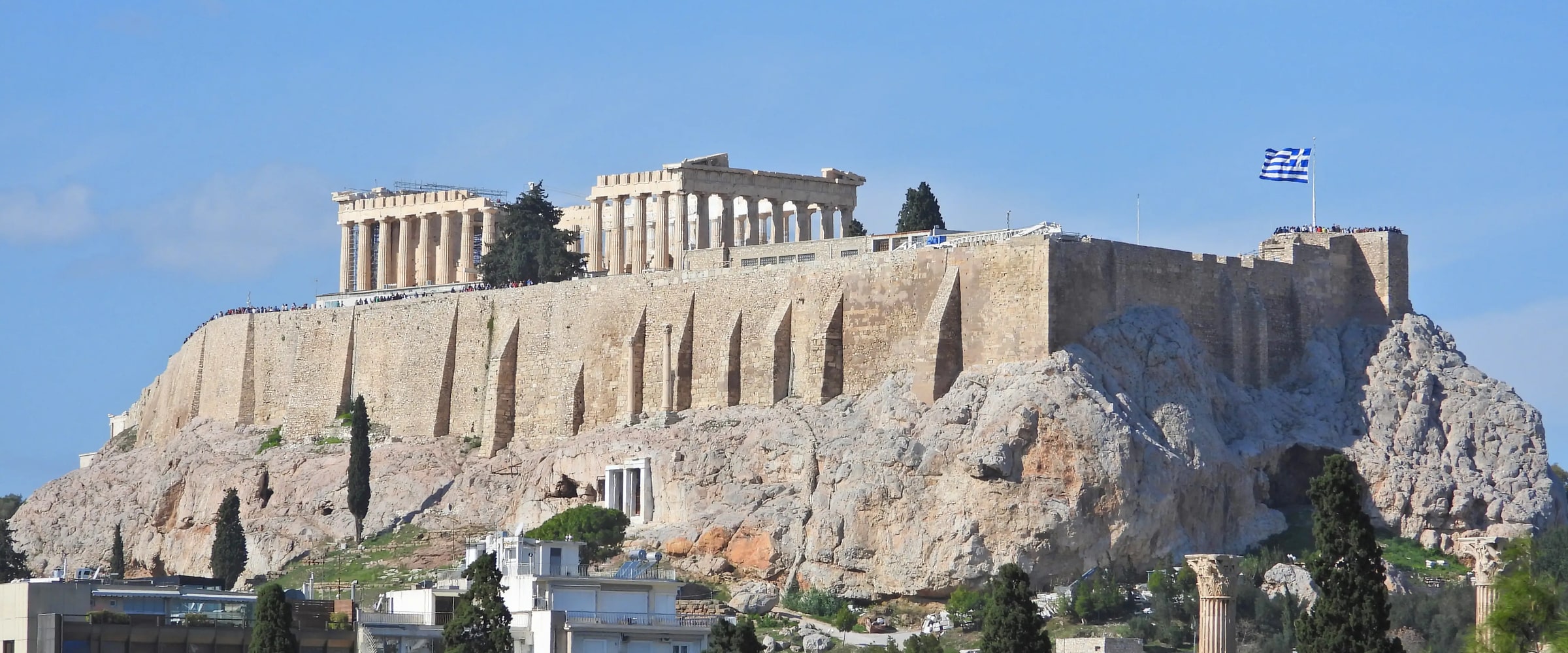 The Acropolis and Parthenon in Athens in daylight